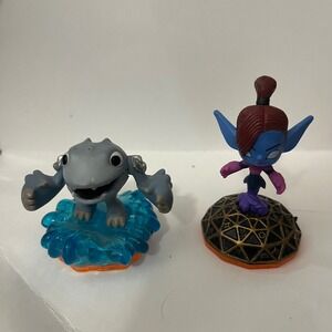 Lot of 2 Skylanders Giants Side Kicks Minis Thumpling & Mini Jini